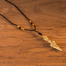 Tibeta Nepal Buddhism Pure Copper Dorje Vajra Pestle Phurba Amulet Necklace