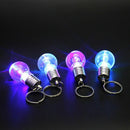 Mini Color Changing LED Flashlight Light Bulb Lamp Key Ring Keychain Striking