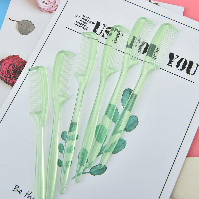 5pcs eye beauty plastic brush eyebrow comb eyebrow brush eyelash extens gxTOCA