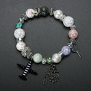 Bohemia Retro Romantic Charms Bracelet Lady Crystal Feather Chic Jewelry A