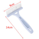 Pet White Rake Comb Stainless Steel for Dog Double-Tooth Dislocation Groom BX