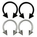 4pcs Women  Bar Barbell  Eyebrow Lip Nose Ball