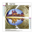 Castle 5D Round Diamond Painting Embroidery DIY Needlework Cross Stitch Set