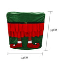 Christmas Fairy Legs Chair Covers Stool Cover Festival New Year Decor (B)