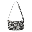 Fashion Zebra Print Women Handbag Tote Small PU Underarm Shoulder Bag (1)