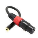 3.5mm (TRS) Mini-Jack Female Microphone Adapter to 3-pin XLR Female Connector