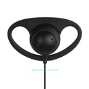 2Pcs D-Shape 2 Pin Earpiece Headset MIC PTT for Baofeng Kenwood TYT Radios