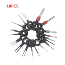 18PCS Terminal Removal Tools Car Plug Circuit Crimp Wire Connector Pin Extractor