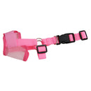Adjustable Dog Muzzle for Barking Soft Dog Mouth Cover Anti-bite Pink L