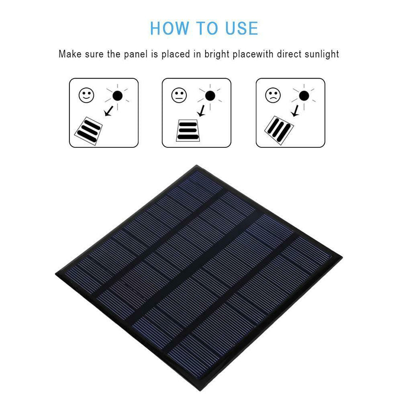 3W 12V 250mA A-Class Polysilicon Solar Power Panel Battery Charger Panel