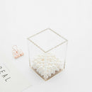 Deluxe Acrylic Design Soft Contact Square Pen Pencil Ruler Holder Cup Deskt