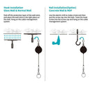 Vr Retractable Cable Management System,Virtual Reality Wire Cord Ceiling Ma T6D9