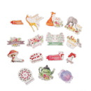 Korean Flowers Weeks Months Words Scrapbooking Stickers Decor DIY Craft Diary JR