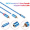 2RCA Female to 3.5 mm Female Mic Audio Y Splitter  Cable Extension Wire for Phon