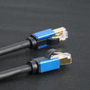 Cat8 Ethenet Cable RJ45 STP 26AWG LAN Cable Blue for Router Modem PC (5m) A