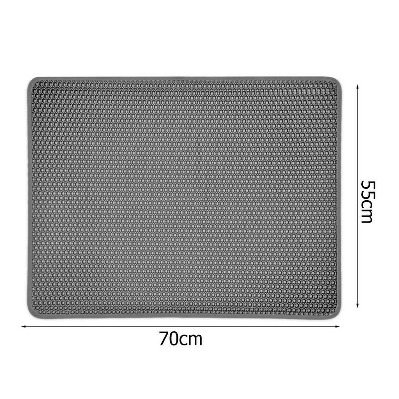 Pet Cat Litter Mat Double Layer Waterproof Kitten Toilet Clean Carpet Pads