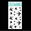 2* Swallow Bird Flash Removable Waterproof Temporary Tattoo Stickers Body Art ES