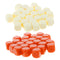 50 Pieces Opaque Blank Dice D6 for D&D RPG MTG Party Games Orange + Beige