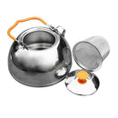 Outdoor Camping Stainless Steel Kettle 1.1L Portable Camping Coffee Pot Wal L6K7