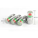 4Pcs/Set Car Tire Valve Cap Tire Pressure Table Tire Gauge Tire Pressure Mo Y9L5