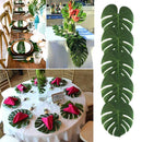 12PCS Tropical Hawaiian Big Green Leaves Luau Party Flower Table Ornaments Decor