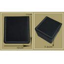 Black PU Leather Single Bracelet Bangle Jewelry Watch Gift Box Case