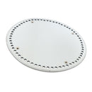 2x Round PU Leather Bag Bottom Cushion Pad for Bags Insert Making 64holes