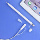 Anti-Lost Cap Holder + Nib Cover + Cable Tether For iPad Pro Pencil Clear