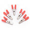 10x Alligator Clip Terminal Test Electrical Battery Crocodile Clamp Red Black JR