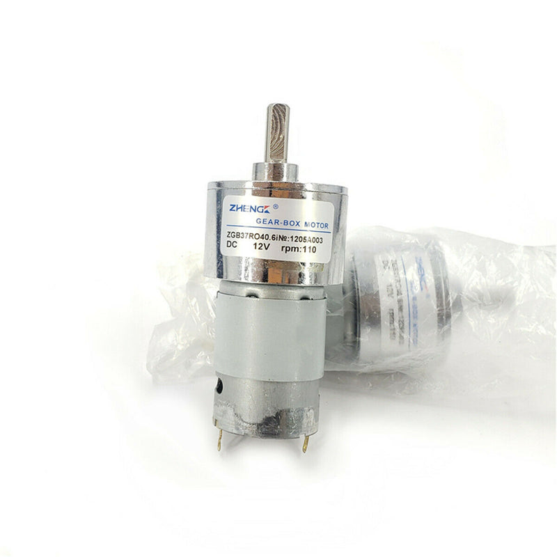 DC 6V-12V 110RPM Large High Torque Metal Gear Box Electric Gear Reduction Motor