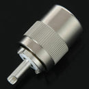 5X(UHF PL259 SO239 male twist-on connector RFC400 RG8 RF Coaxial adapter coX7H2)