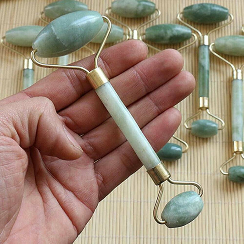 Natural Quartz Facial Jade Stone Roller Body Face Massager Beauty Massage Tool.