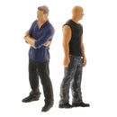 2Pcs 1:64 Mini Scenario Movie Figures Character for Park Train Diorama Decor