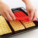 5-Cavity Waffles Cake Chocolate Pan Silicone Mold Baking Flower Mould  gweg