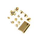Golden Full Button Set Kit for Sony PS4 Controller Replacement Part, ABXY D-pad