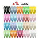 80pcs Snap Hair Clips Barrettes Metal Hairpin Accessories For Girls Candy Color