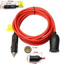 3.6M Accessory Extension Cable Car Power Adapter Vehicle With Fuse Tyre Inflator