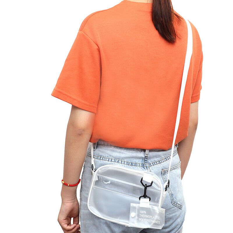 Causual PVC Transparent Frosted Woman Crossbody Bags Handbag Jelly Small Bag Kw