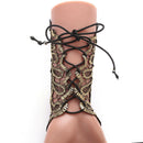 1 Pc Women Steampunk Style Lace Fingerless Long Gloves Hollow-Out Chain Bra S6H2