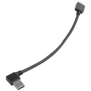 Black Right Angle USB 3.0 Type A Male to Micro B Male Cable Connector Adapt