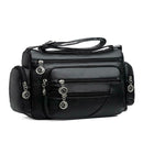 Fashion Women Shoulder Sling Bags PU Leather Multi-pocket Messenger Handbag