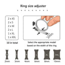 10pcs Invisible Design Ring Size Reducer Resizer Adjuster Guard Set P9T1 Cl A6T8