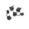 20pc 6N-4 Strain Relief Bushing SJT 18AWG T=0.5~1.6mm Nylon 66 Black JR