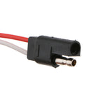 6x Car 18 Gauge 13" 2 Pin SAE Wire Flat Plug Cable Connector Waterproof 12V