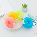 1XCartoon Tape Dispenser Stationery Portable Donut Tape Holder Invisible Tape JR