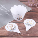 12pcs Eid Mubarak cake Picks with Stickers Eid Mubarak Cupcake Wrapp Kw