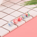 50x 10mm mixed flower polymer clay soft ceramics round diy findings loose beadME
