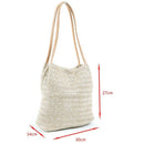 Straw bag Casual Handbag Summer Holiday Shoulder Bag Ladies Weaving Bucket