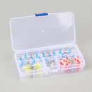 50Pcs 2:1 Heat Shrink Tubing Sleeve Sleeving Heat Shrink 4 Terminal Types