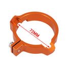 Chrome Motorcycle Exhaust O-Clamp Clip for  SX250 EXC250 300 17-18 Orange